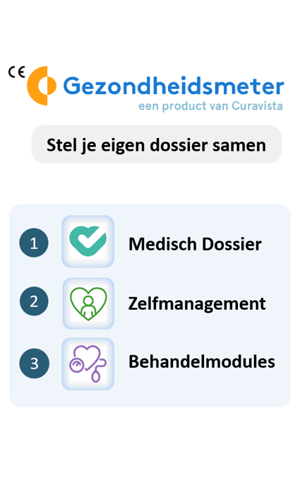 Screenshot Gezondheidsmeter: eigen dossier maken